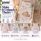 Personalised Kids Cot Bedding Duvet Cover & Pillowcase Set - Custom Cot Bedding Duvet Cover & Pillowcase Set With Your Child Name