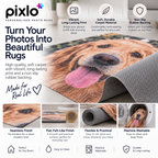 Personalised Mum Photo Rug - Custom Mother's Day Rug With Photo & Message
