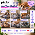 Personalised Photo & Message Pet Beds  Custom 1 Photo With Message
