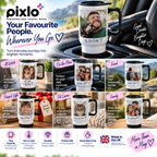 Personalised Wedding Photo Travel Mug – Upload Your Own Photo | Custom Photo Travel Cup