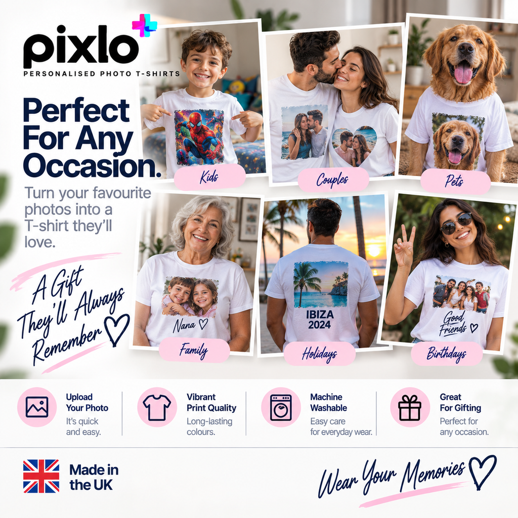 Personalised Dad Photo T-shirt  - Custom Father's Day Design With Photo & Message