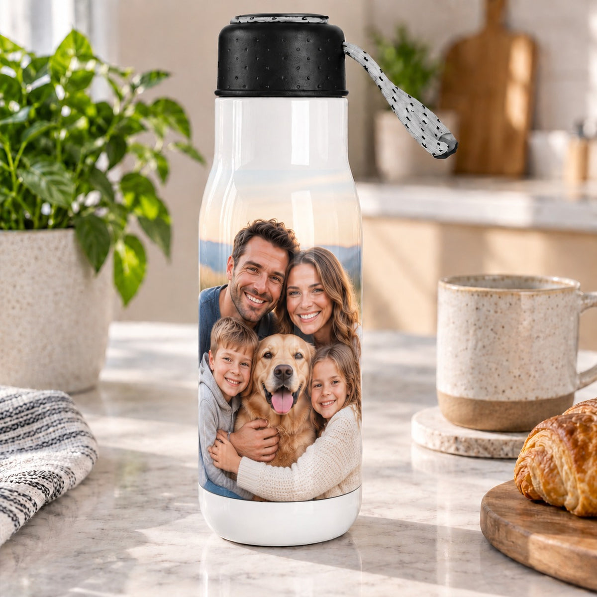 Personalised Travel Bottle – Upload Your Own Photo | Custom Photo Water Bottle