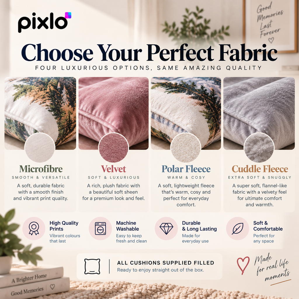 Personalised Photo Cushion – Upload Your Own Photo